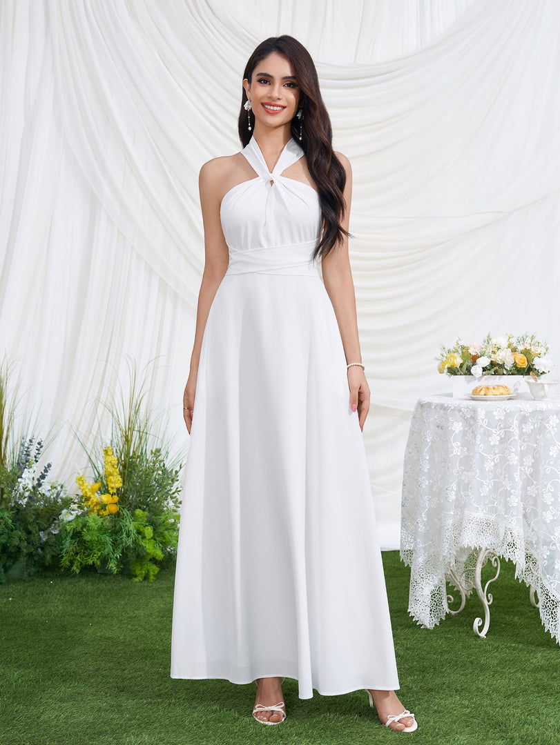 Crisscross Tie Back Pocket Maxi Dress | Prom Dress, Formal Dress