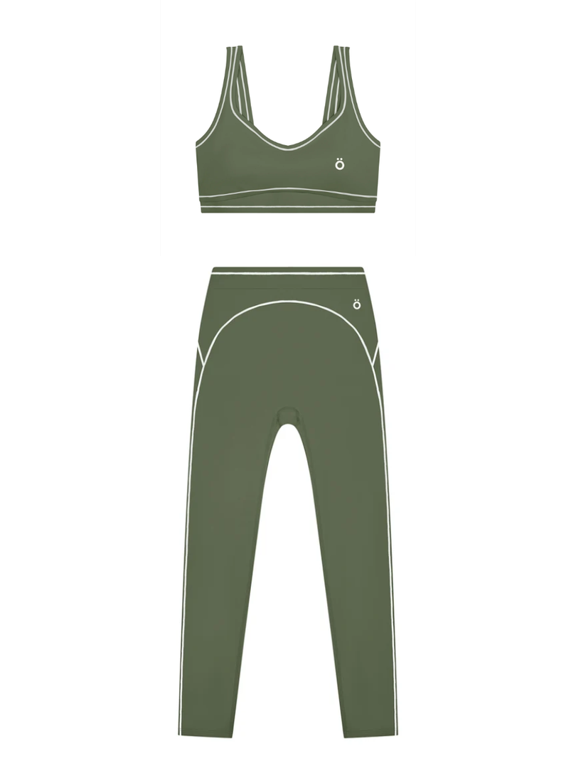 Servilia + Fausta Topstitching Matching Yoga Set