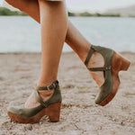 Load image into Gallery viewer, Women's Women Elegant Closed Toe Wedge Heels
