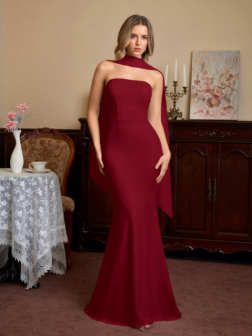 Hanging Neck Ribbon Backless Solid Tube Dress | Bridesmaid Dress