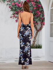 High Split Thigh Floral Print Maxi Dress | Wedding Guest Dress, Vacation Dress