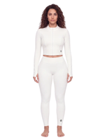 Load image into Gallery viewer, Arcadia + Honora Crop Jacket &amp; High Waisted Leggings Matching Yoga Set.
