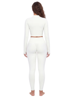 Load image into Gallery viewer, Arcadia + Honora Crop Jacket &amp; High Waisted Leggings Matching Yoga Set.
