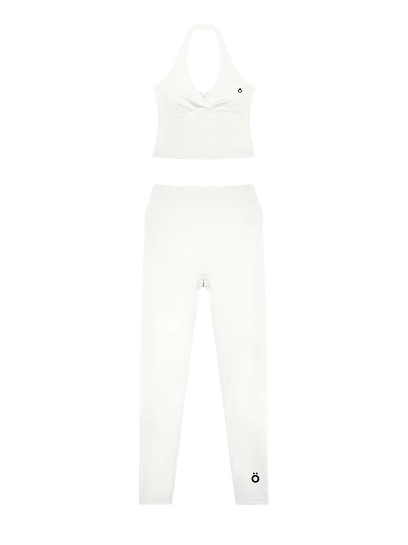 Albina + Honora Ruched Top & High Waisted Matching Yoga Set