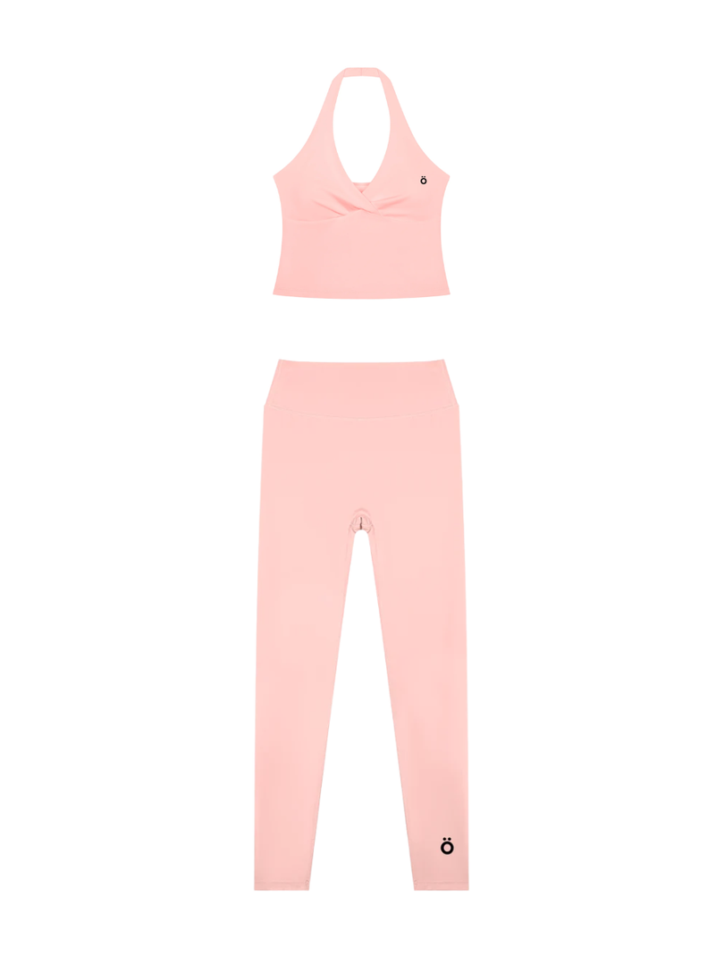 Albina + Honora Ruched Top & High Waisted Matching Yoga Set