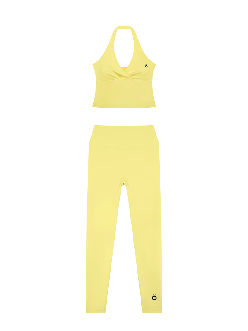Albina + Honora Ruched Top & High Waisted Matching Yoga Set