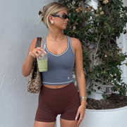 Hortensia Topstitching Yoga Tank Top