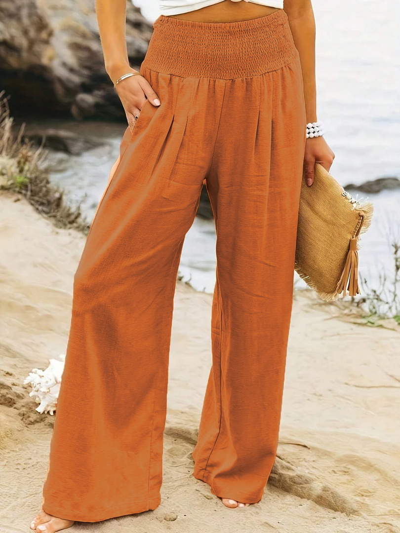 Women's Wide Leg Linen Pants