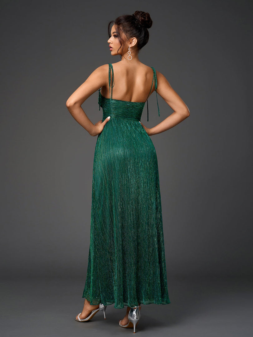 Lacing Strap Cut Out Glitter Maxi Dress | Prom Dress, Formal Dress