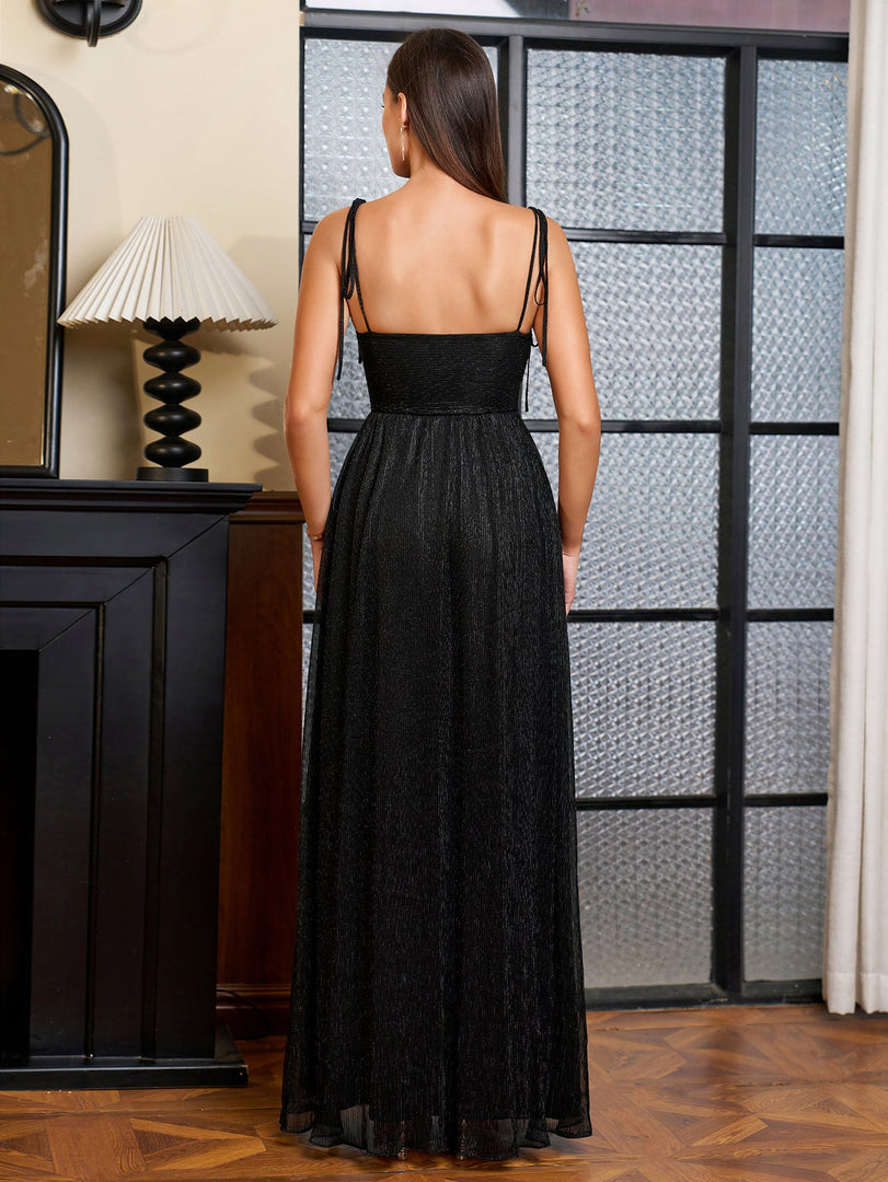 Lacing Strap Cut Out Glitter Maxi Dress | Prom Dress, Formal Dress