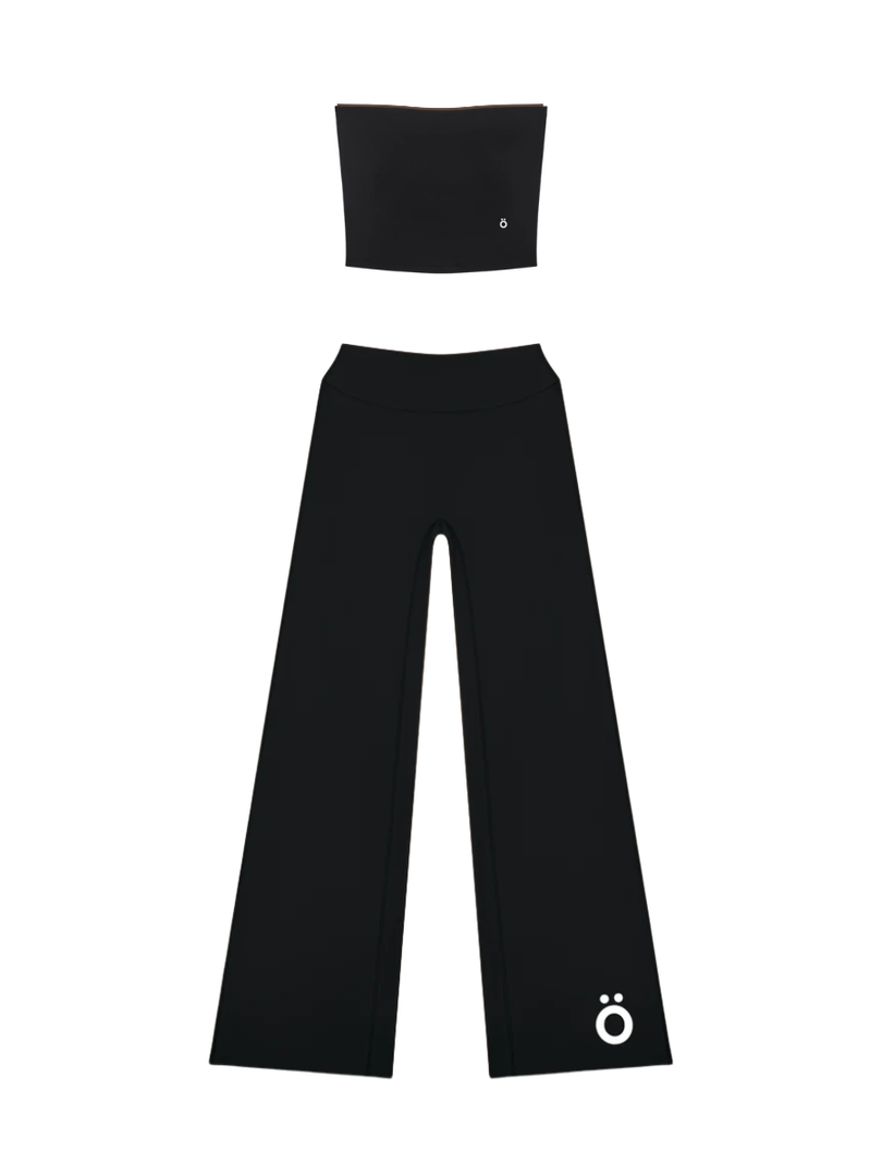 Aelia + Cornelia Cropped Tube and High Rise Pants Yoga Matching Set