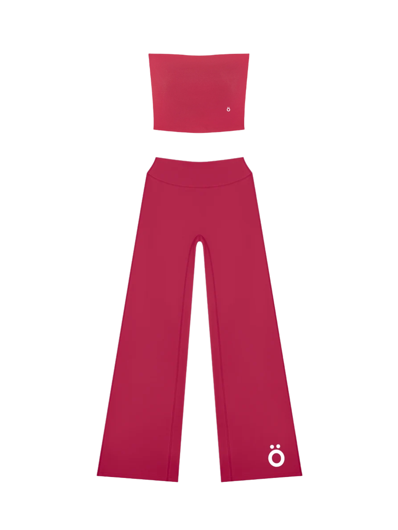 Aelia + Cornelia Cropped Tube and High Rise Pants Yoga Matching Set