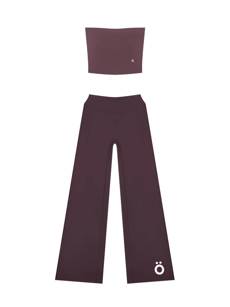 Aelia + Cornelia Cropped Tube and High Rise Pants Yoga Matching Set