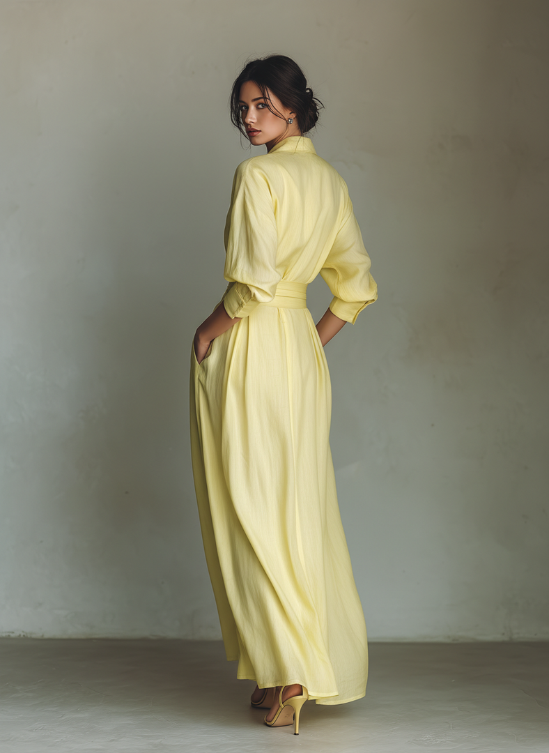 Women's Shirt Dress Casual Maxi Long Style