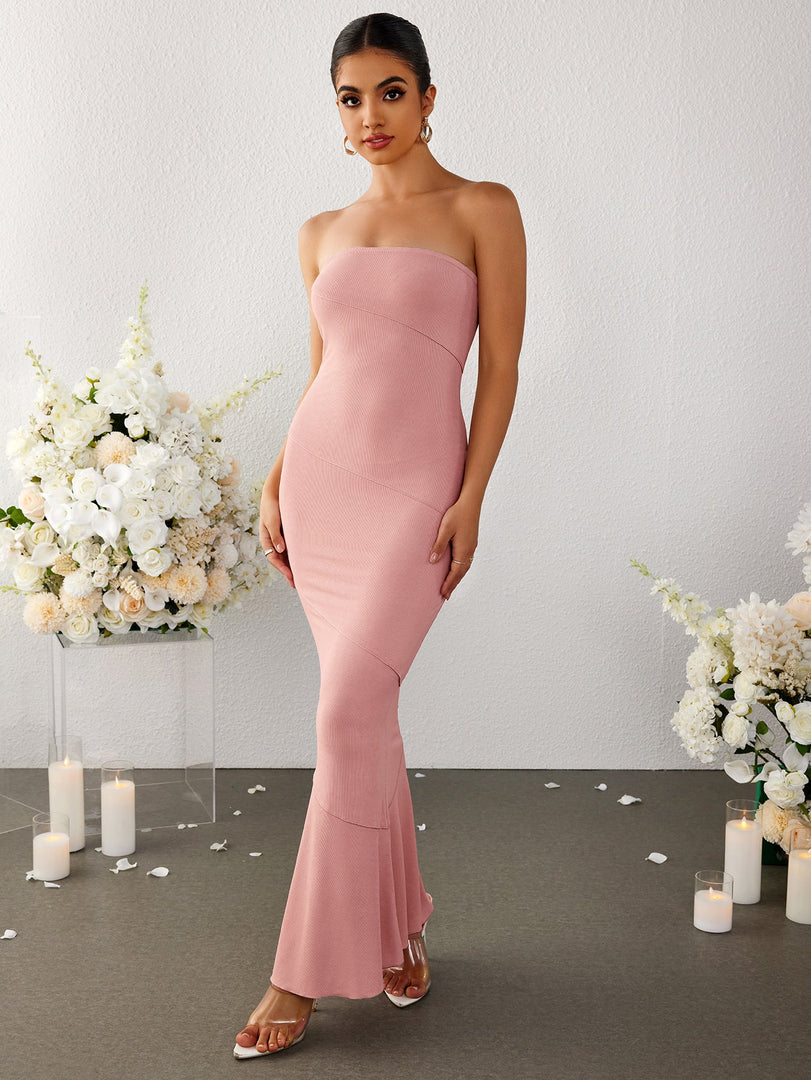 Mermaid Bodycon Maxi Tube Dress | Bridesmaid Dress