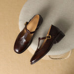 Load image into Gallery viewer, Women's Mary Jane Shoes Buckle Strap Block Heel Round Toe Style
