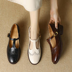 Load image into Gallery viewer, Women's Mary Jane Shoes Buckle Strap Block Heel Round Toe Style
