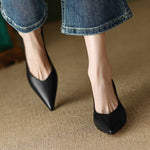 Load image into Gallery viewer, Women's Wedding Shoes Pointed Toe Kitten Heel Slip On Style
