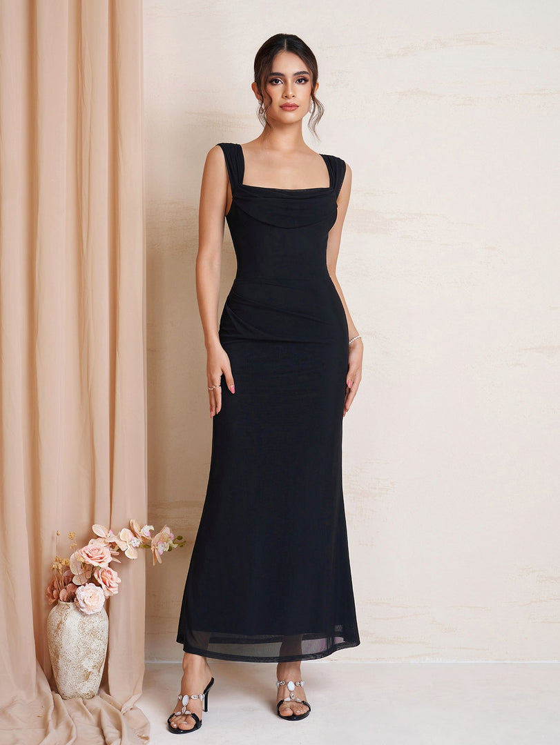 Off Shoulder Ruched Bodycon Mesh Dress | Cocktail Dress, Homecoming Dress