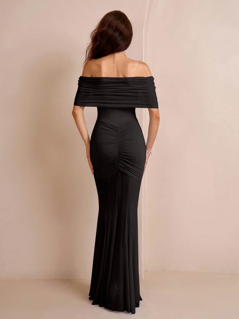 Off Shoulder Ruched Mesh Bodycon Dress | Cocktail Dress, Homecoming Dress
