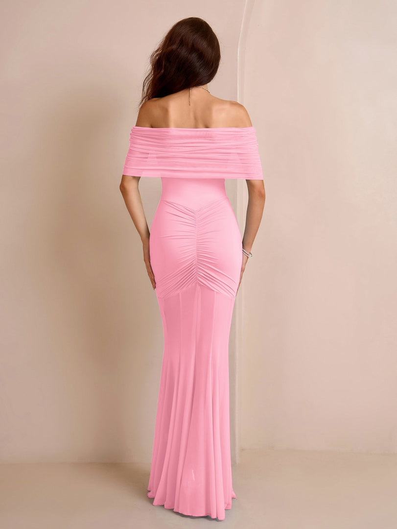 Off Shoulder Ruched Mesh Bodycon Dress | Cocktail Dress, Homecoming Dress