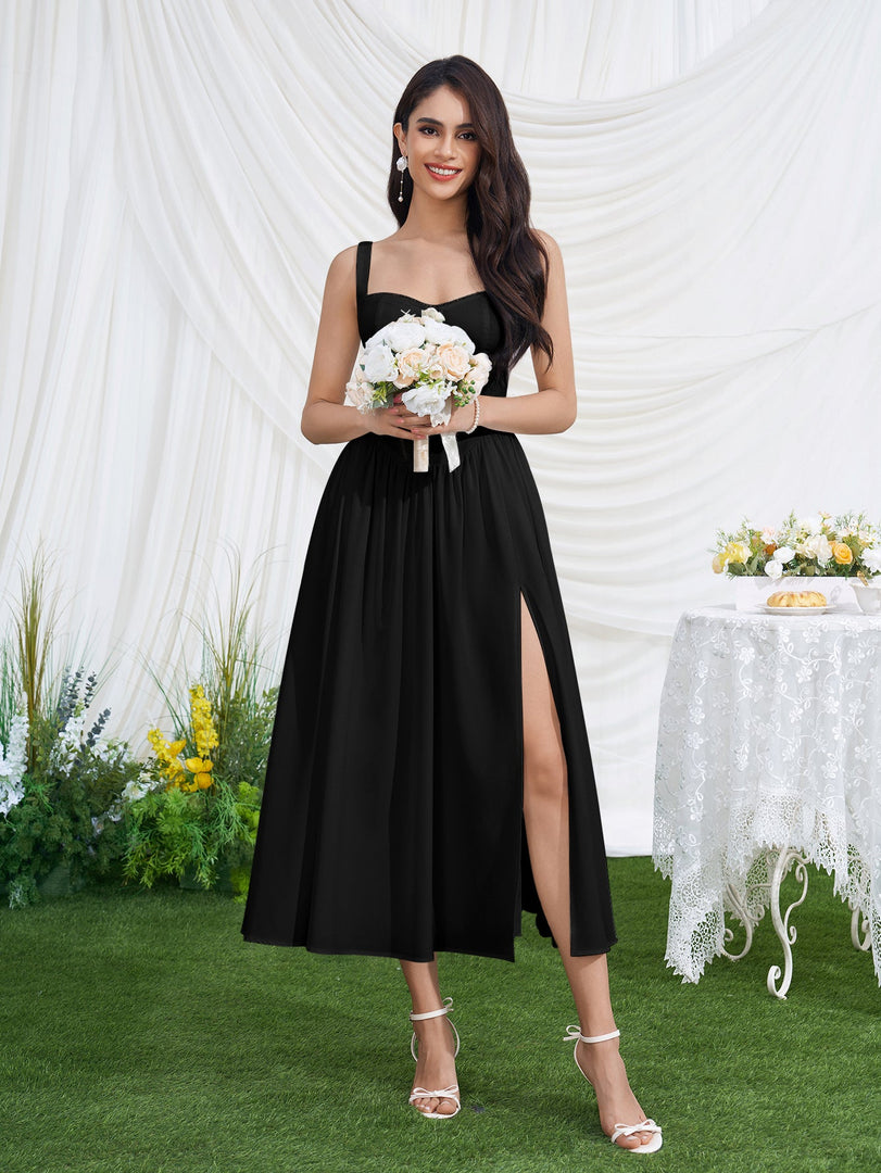 Openwork Split Thigh Pocket Floral Print Dress | Wedding Guest Dress, Vacation Dress