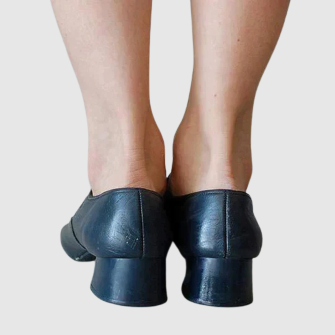 Women's Mary Jane Shoes Buckle Strap Round Toe Block Heel Style