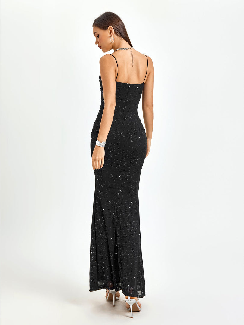 Rhinestone Beaded Bustier Mermaid Bodycon Dress | Cocktail Dress