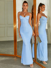 Rhinestone Beaded Bustier Mermaid Bodycon Dress | Cocktail Dress