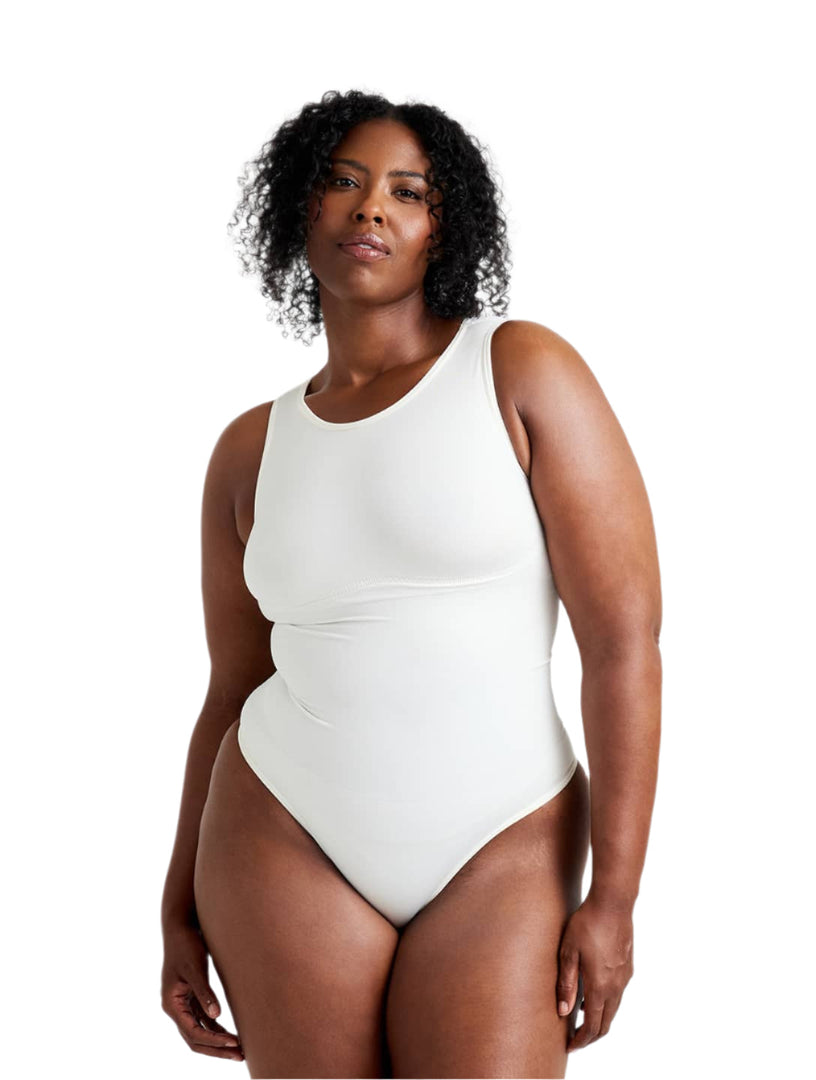 Snatch Them CocoaPlums! | Round Neck Thong Bodysuit