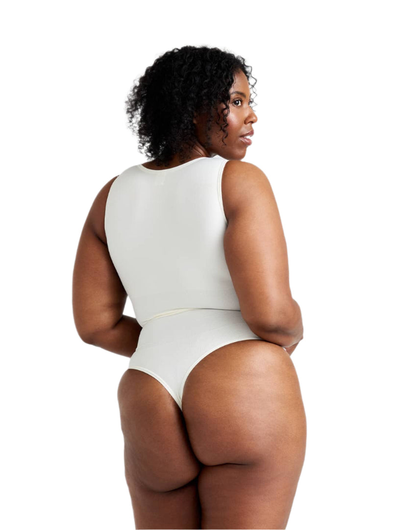 Snatch Them CocoaPlums! | Round Neck Thong Bodysuit