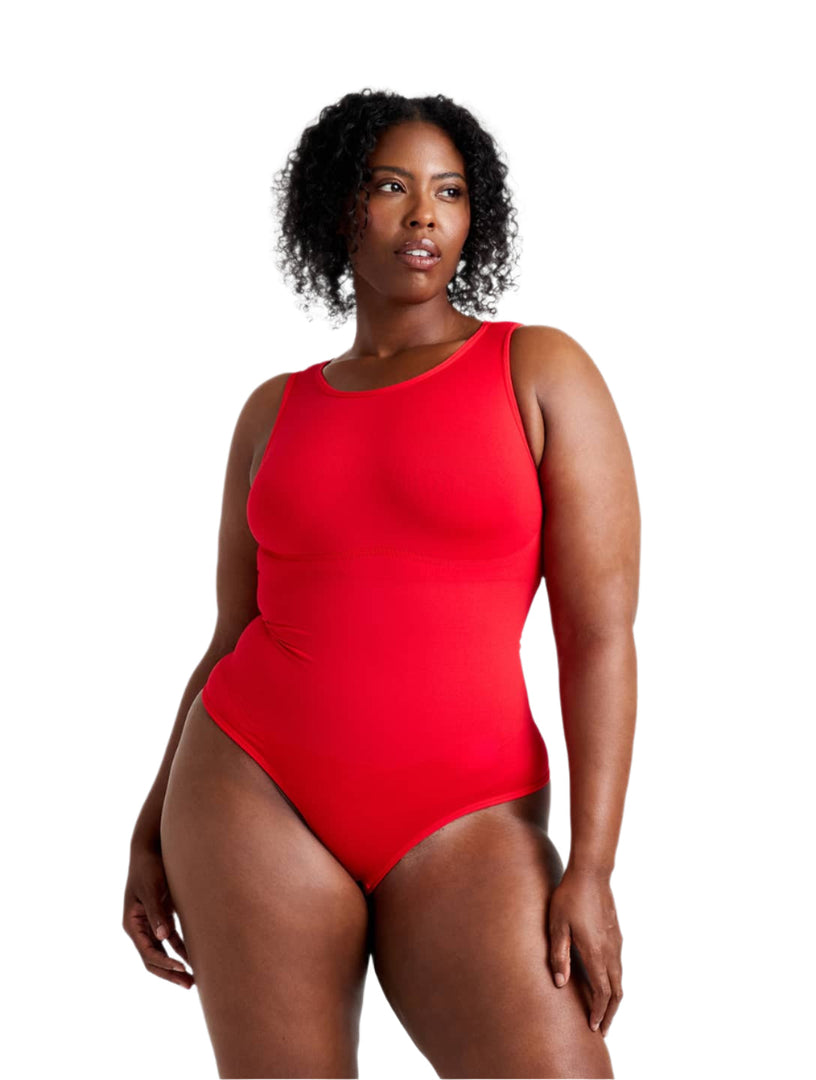 Snatch Them CocoaPlums! | Round Neck Thong Bodysuit