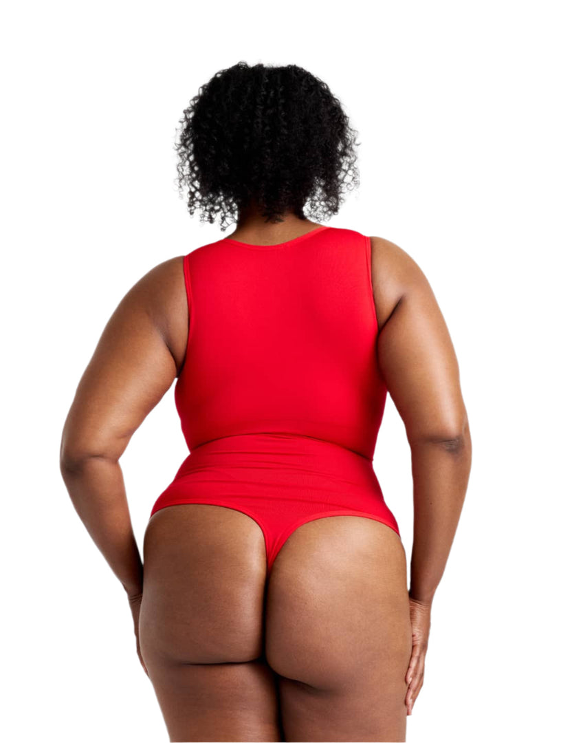 Snatch Them CocoaPlums! | Round Neck Thong Bodysuit