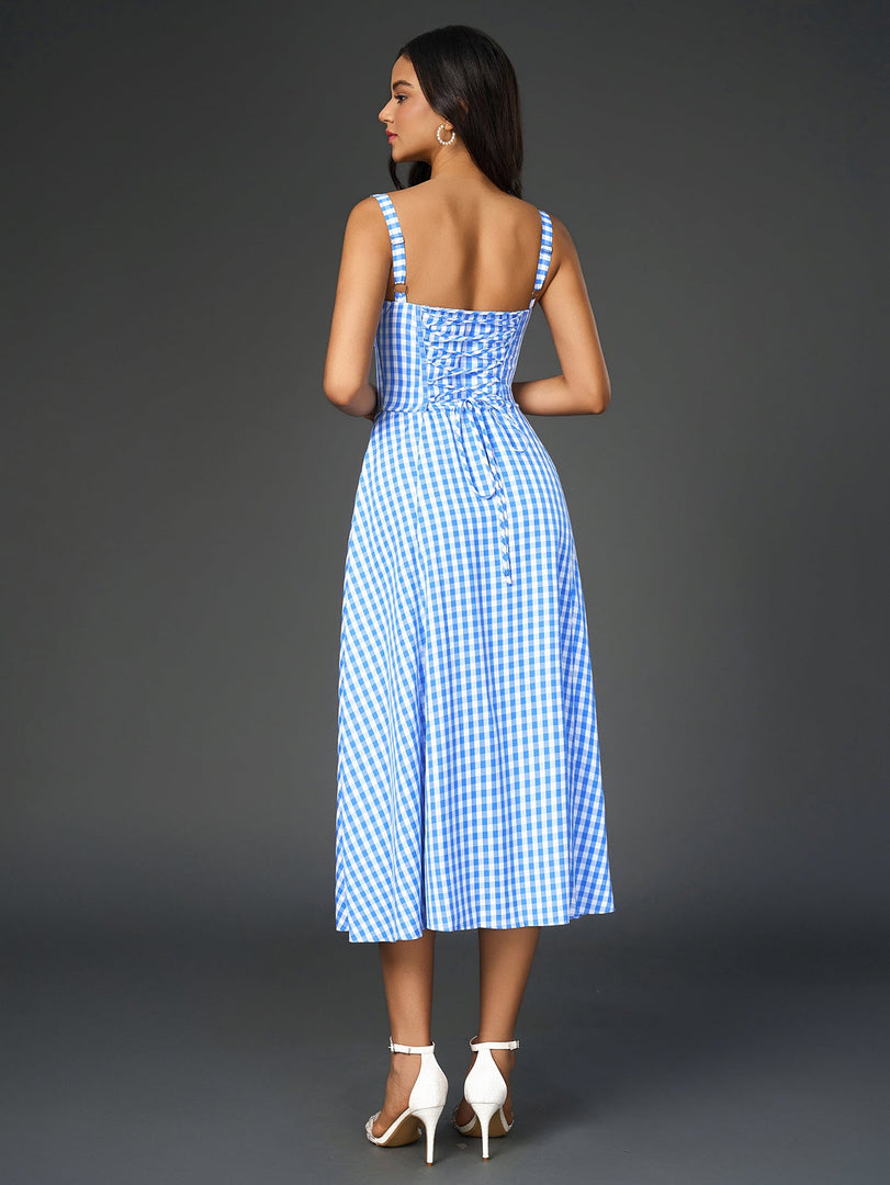 Ruched Bust Split Thigh Cami Dress | Vacation Dress