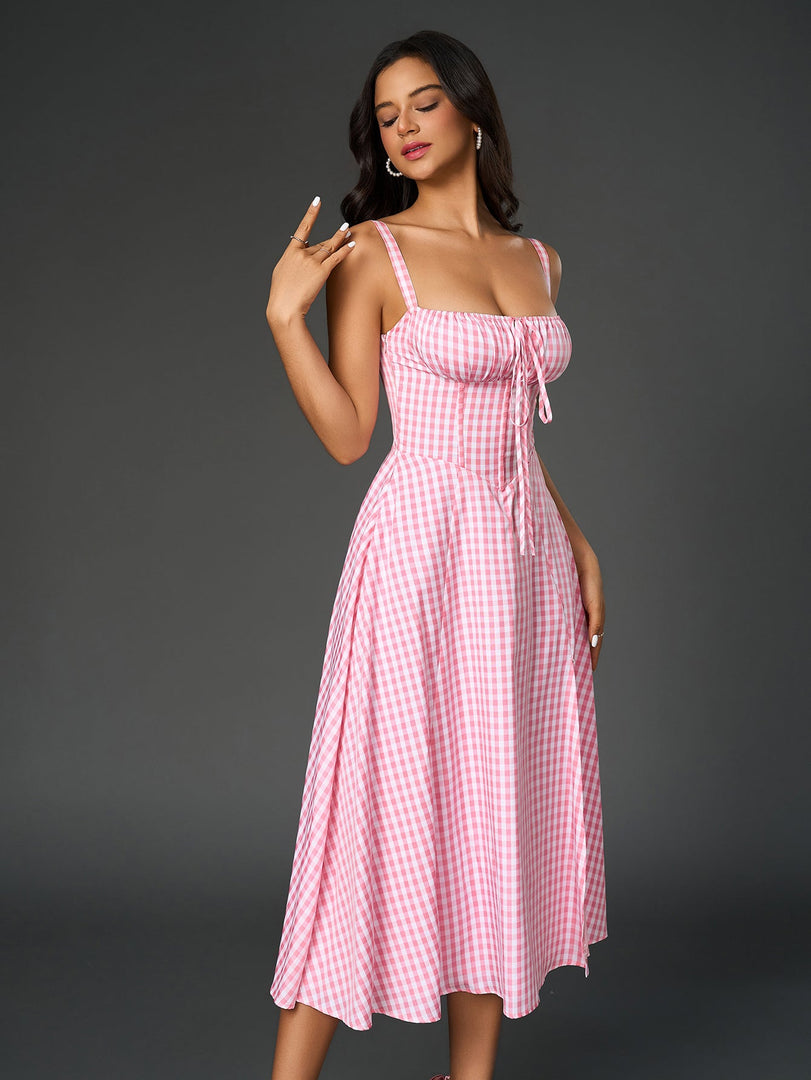 Ruched Bust Split Thigh Cami Dress | Vacation Dress