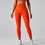 Load image into Gallery viewer, Seamless High Waist Leggings Moisture Wicking Contour
