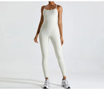 Load image into Gallery viewer, Backless Contour Yoga Jumpsuit Seamless Performance Wear

