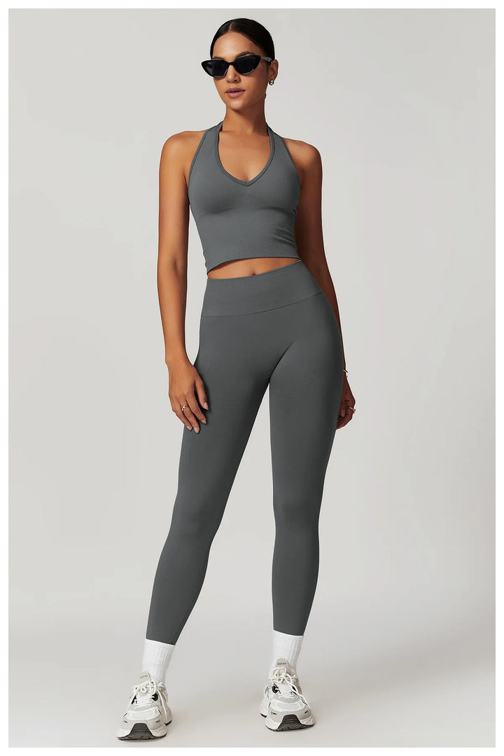 Seamless High Waist Studio Leggings With Breathable Fabric