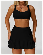 Load image into Gallery viewer, High Waist Tennis Skirt With Breathable Pockets Nylon
