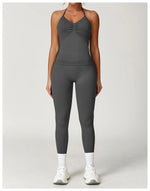 Load image into Gallery viewer, Breathable Contoured Halter Crop Sports Bra With Padding
