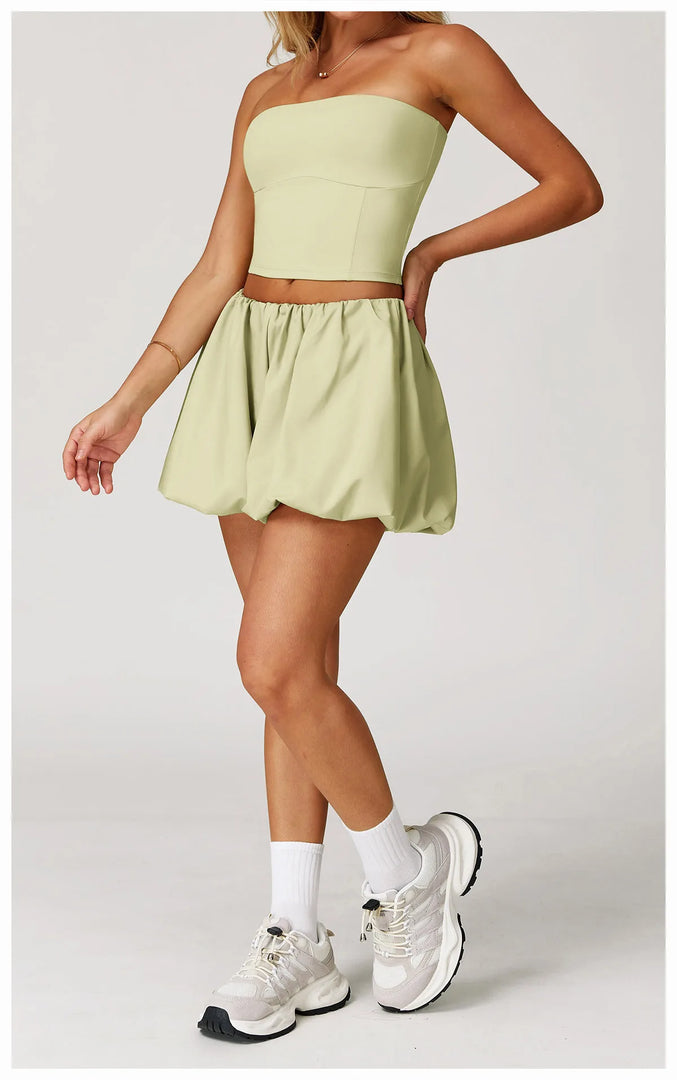 Sculpted Silhouette Two Piece Yoga Set Seamless Luxe