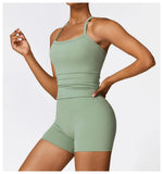 Load image into Gallery viewer, Seamless Sculpted Yoga Core Set Leggings Ribbed Contour
