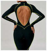 Load image into Gallery viewer, Premium Contour Seamless Breathable Jumpsuit With Front Zip
