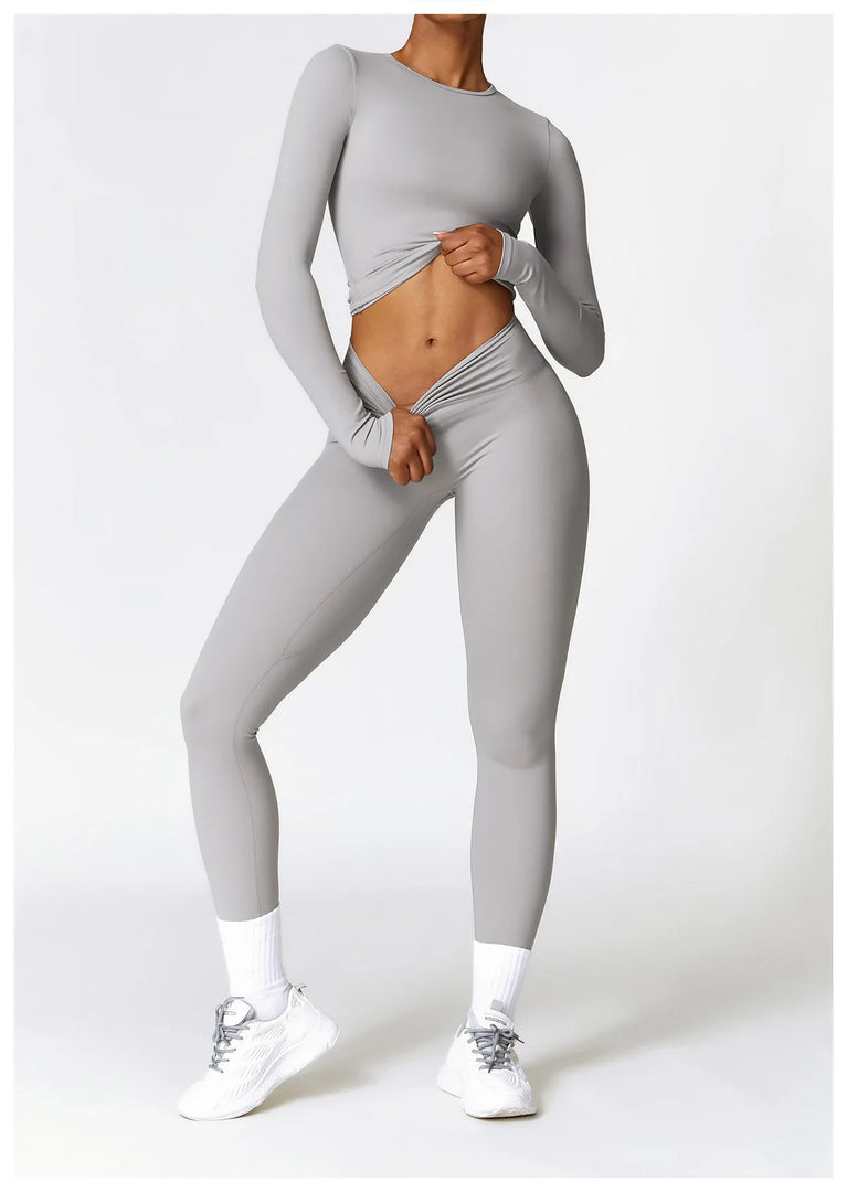 Seamless High Waist Contour Leggings For Performance