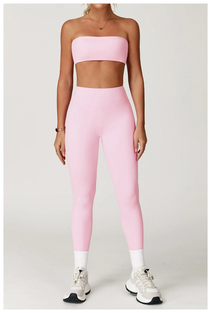 Contoured 2 Piece Yoga Set Breathable Essentials Plus