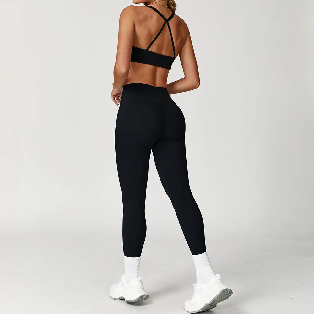 Luxuriously Seamless 2 Piece High Waist Set Contouring