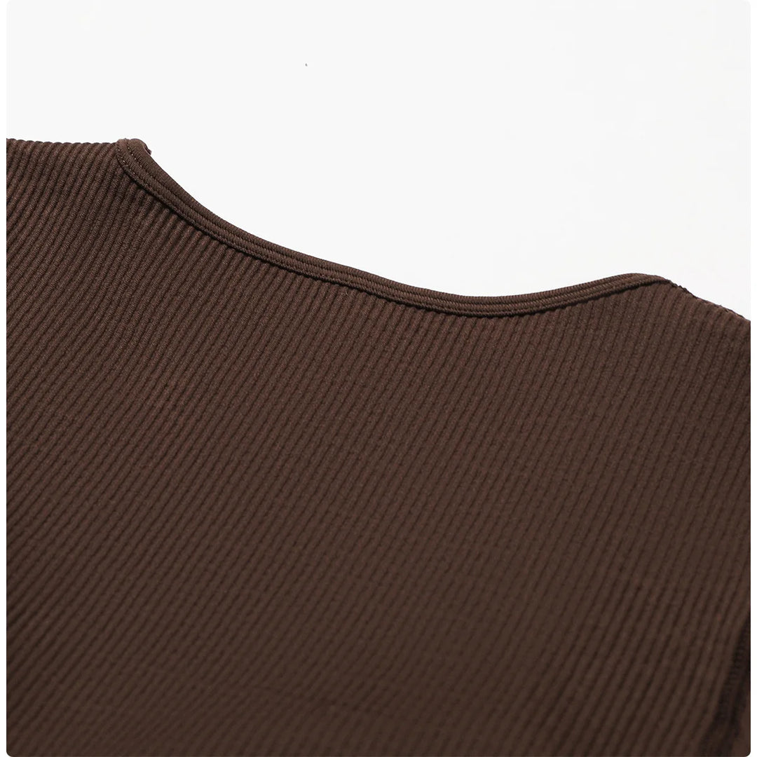 Seamless Contouring Yoga Bodysuit With Long Sleeves