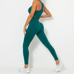 Load image into Gallery viewer, Seamless Contour Two Piece Yoga Set Performance Wear
