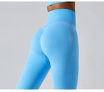 Load image into Gallery viewer, Seamless High Waist Leggings Moisture Wicking Contour
