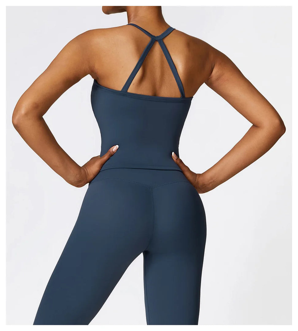 Strappy Breathable Push Up Performance Elite Sports Bra